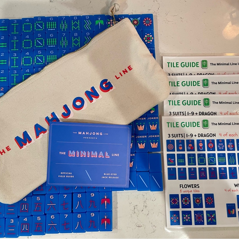 🀄️💙 The Mahjong Line | The Minimal Line : Blue-Eyed Jack Mahjong Tiles 💙🀄️ - Picture 10 of 11